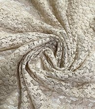 Гипюр-кружево цветок беж