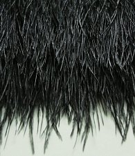 Перо страус чёрное