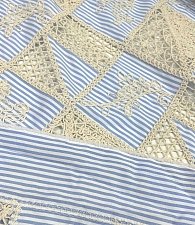 Сорочка в полоску с вышивкой лен